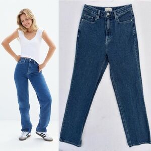 Pacsun Dark Indigo 90's Boyfriend Straight-Leg Jeans Womens Size 25 AHS Style